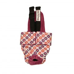 Cherry Blossom on White Escape-Proof Washable Dog Diaper Overall
