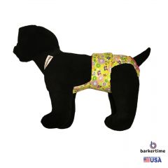 Green Flower Escape-Proof Washable Dog Diaper Overall
