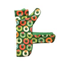 christmas wreath coat – side