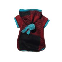 Flannel Fleece Hoodie with Pompom