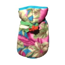 Flower Fleece Hoodie with Pompom