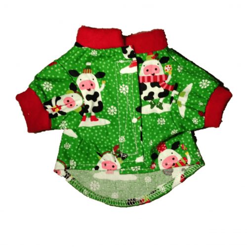 holiday cow red xs