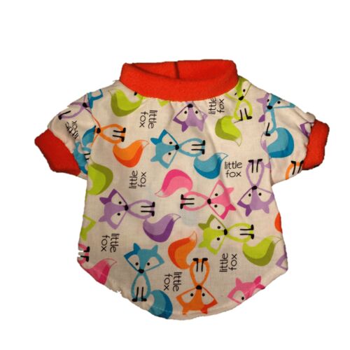 little fox shirt xs orange - back