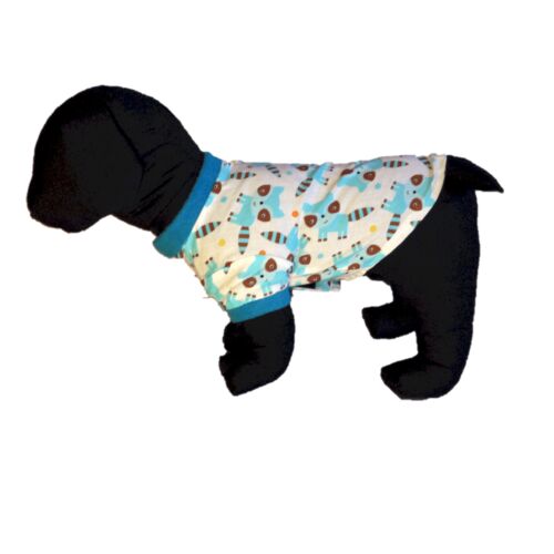 racoon shirt blue s - model