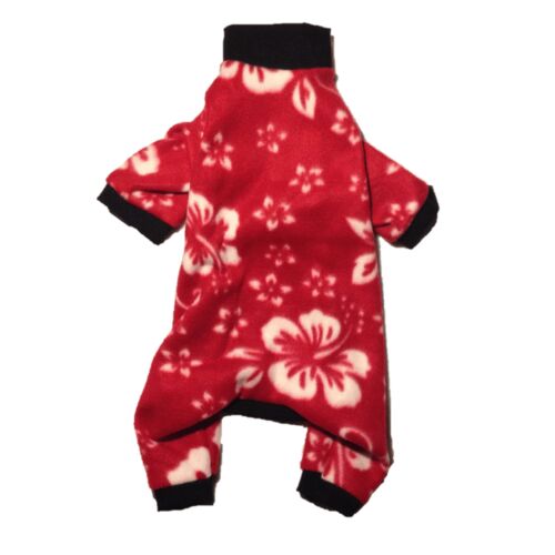 red hibiscus pajama 2 - back red hibiscus pajama 2 - back