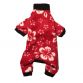 red hibiscus pajama 2 - back