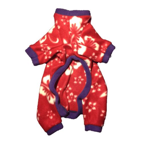 red hibiscus pajama - front red hibiscus pajama - front