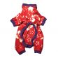 red hibiscus pajama - front