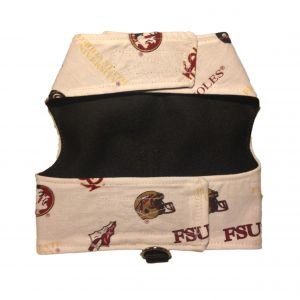 Dog Harness made from Florida State Seminoles fabric