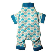 chevron heart pajama – back