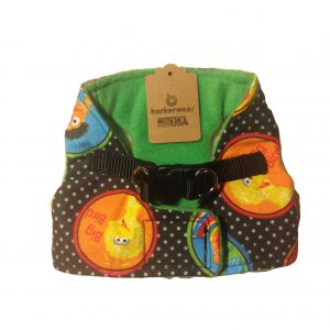 Dog Walk-in Harness made from Sesame Street fabric