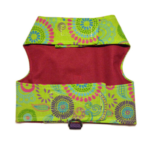 flower harness green - back flower harness green - back