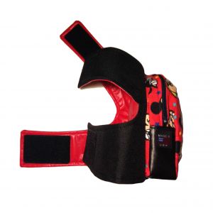 Dog Backpack Barkerpack made from Mickey Mouse fabric