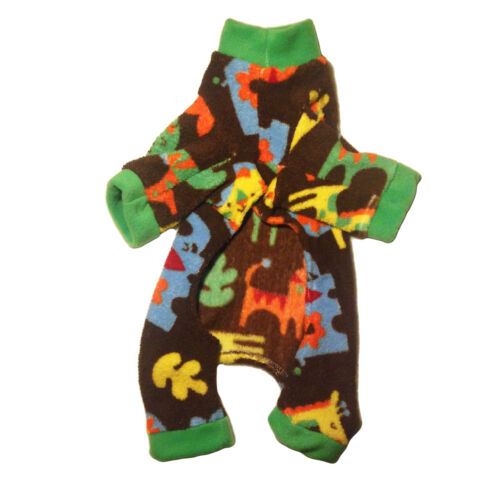 zoo animal pajama - back zoo animal pajama - back