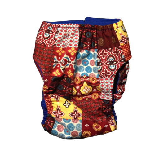 Flower Tiles diaper - back Flower Tiles diaper - back