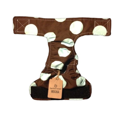 big polka dot diaper - open big polka dot diaper - open