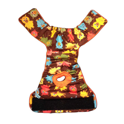 brown happy pigs diaper - full brown happy pigs diaper - full