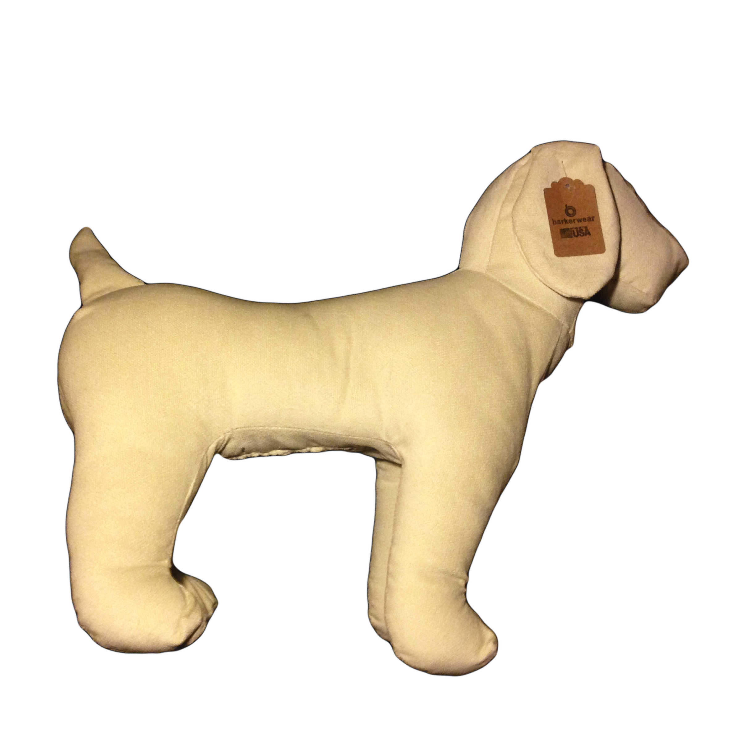 stuffed dog mannequin