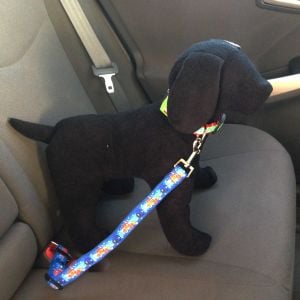 Adjustable Car Safety Belt for Dogs made from Finding Nemo fabric