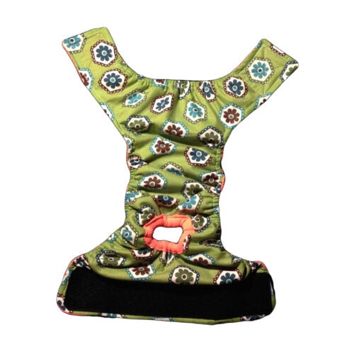 green daisy diaper - full green daisy diaper - full