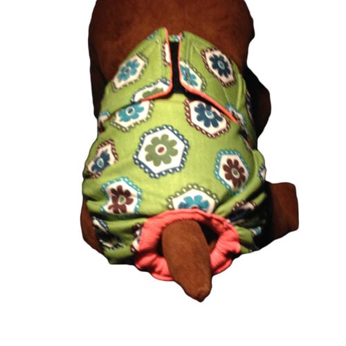 green daisy diaper - model 2 green daisy diaper - model 2