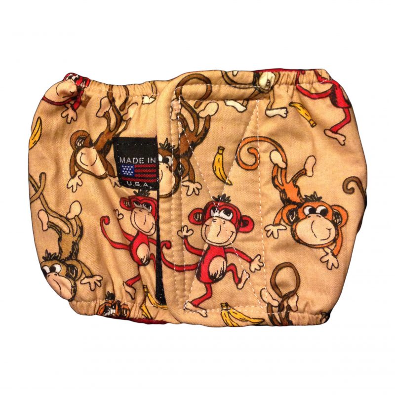 Happy Monkey and Bananas  Dog Belly Band