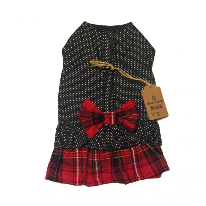 London Plaid Polka Dot Dress