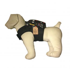 Dog Backpack Barkerpack made from Mickey Mouse fabric
