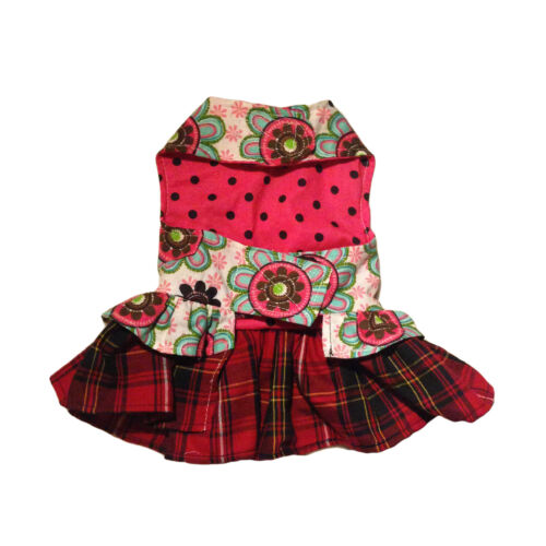 passion flower dress with london plaid lace - back passion flower dress with london plaid lace - back