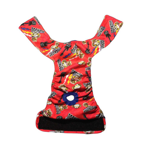 red monkey rockstar diaper -full red monkey rockstar diaper -full