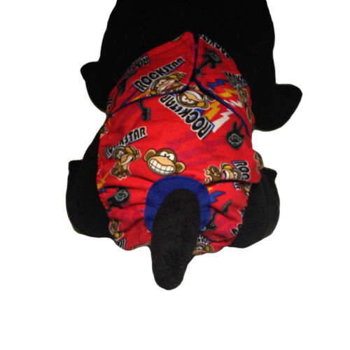 red monkey rockstar diaper - model 2 red monkey rockstar diaper - model 2