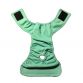 teal paisley diaper - full back