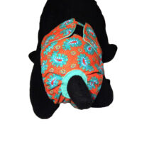 teal paisley diaper – model 2
