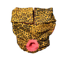 Yellow Leopard  Cat Diaper