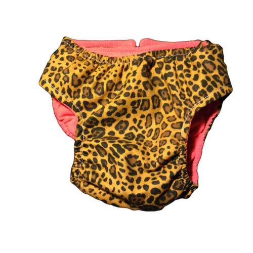 yellow leopard diaper - back yellow leopard diaper - back