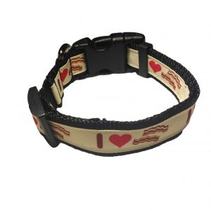 I Heart Bacon Collar