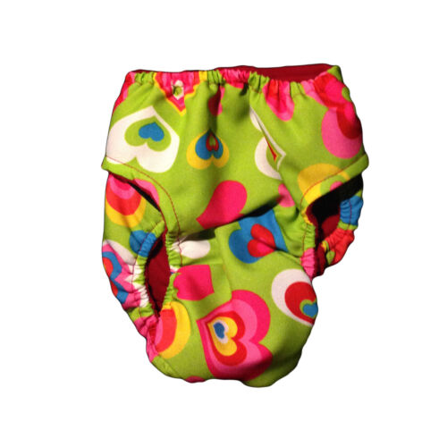 sweet heart on green diaper - back sweet heart on green diaper - back