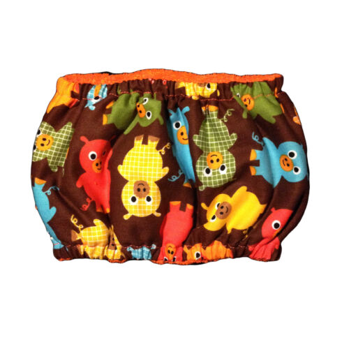 brown happy pigs belly band - back brown happy pigs belly band - back