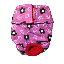 Cherry Blossom on Purple Premium Waterproof Dog Diaper