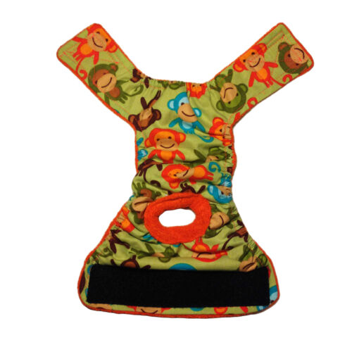 happy monkeys on green diaper - full happy monkeys on green diaper - full