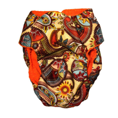 paisley sunflower diaper - back paisley sunflower diaper - back