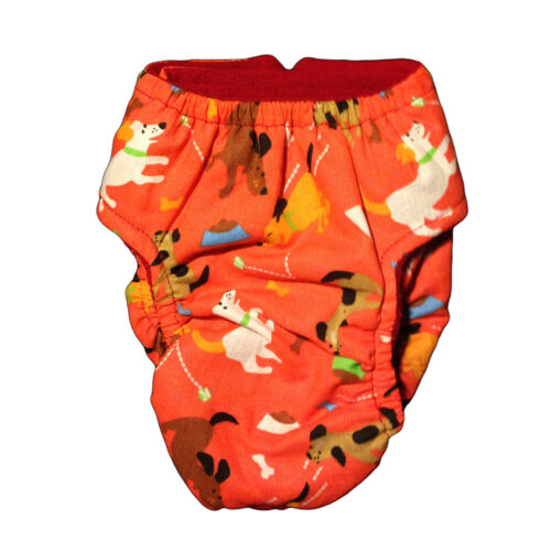 playful dog diaper - back