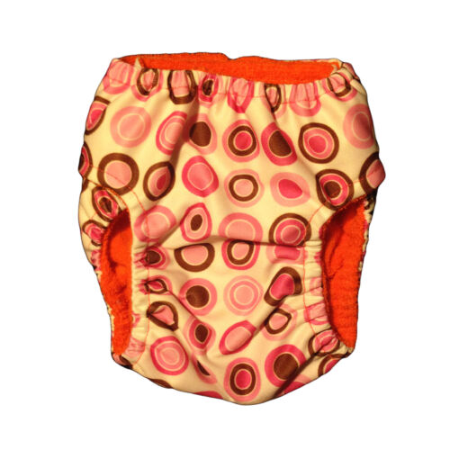 pul pink circles polka dot diaper - back pul pink circles polka dot diaper - back