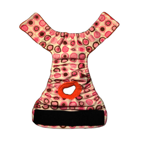 pul pink circles polka dot diaper - full pul pink circles polka dot diaper - full