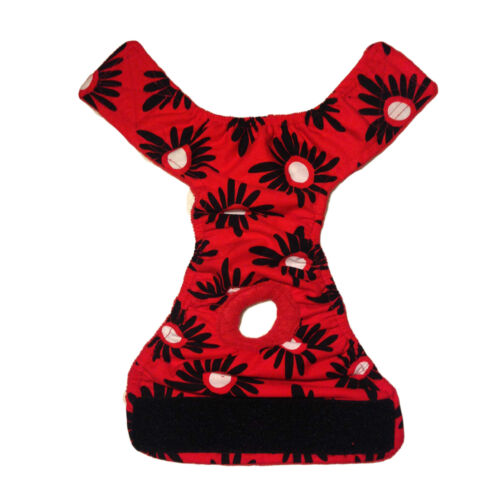 red and black flower diaper - full red and black flower diaper - full