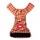 red houndstooth diaper - full