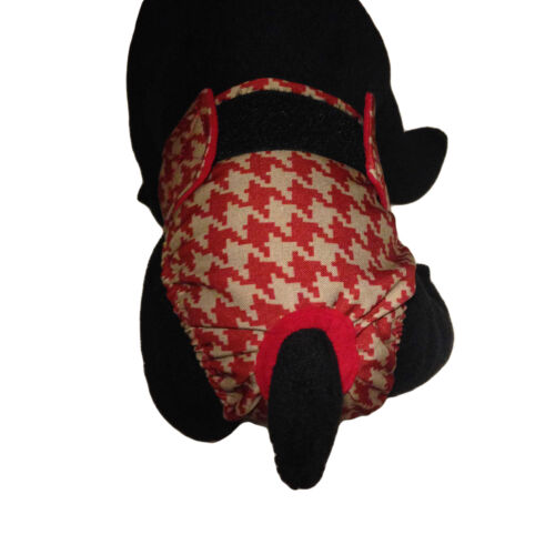 red houndstooth diaper - model 2 red houndstooth diaper - model 2