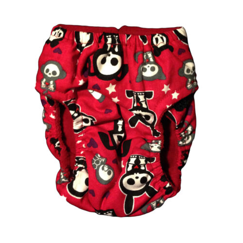 skelanimals on red diaper - back skelanimals on red diaper - back