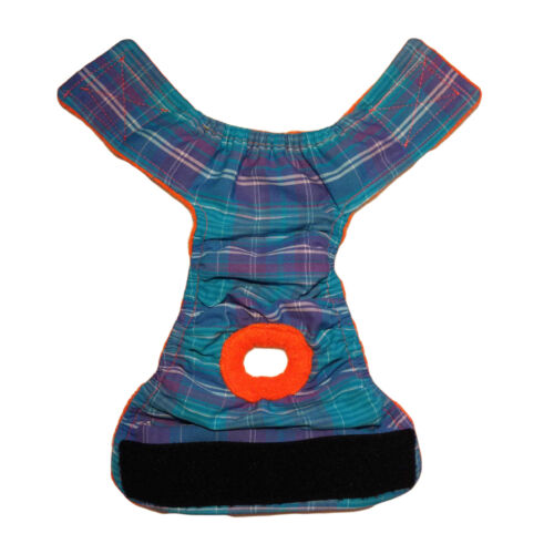 teal plaid diaper - full teal plaid diaper - full