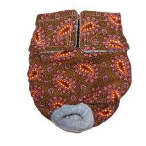Copper Paisley Premium Waterproof Dog Diaper